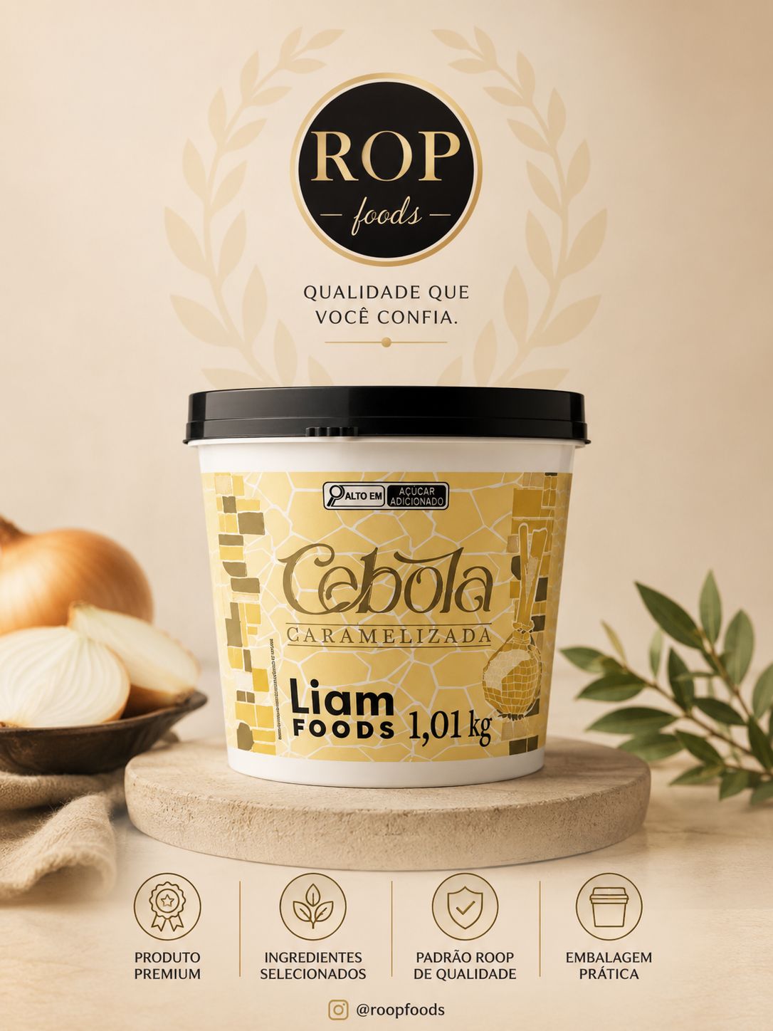 Cebola Defumada Caramelizada Liam 1,1kg