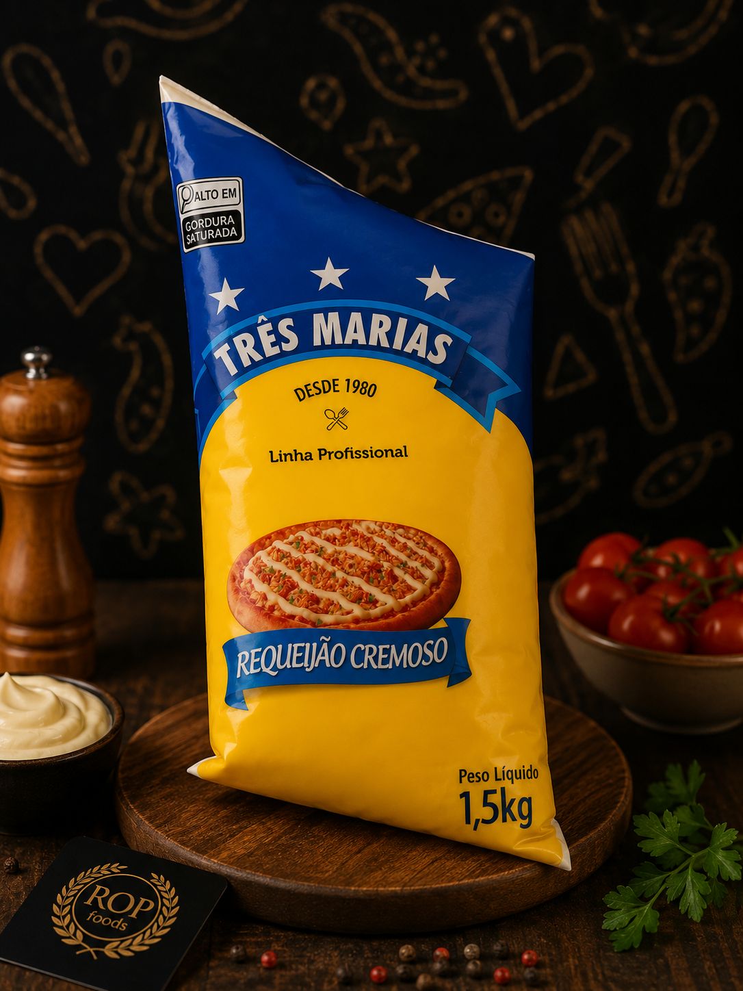 Requeijão Tres Marias 1,5kg