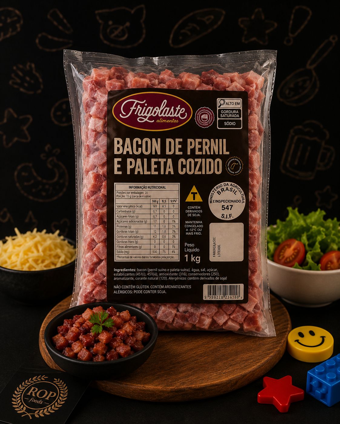 Bacon Cubos Frigolaste 1kg