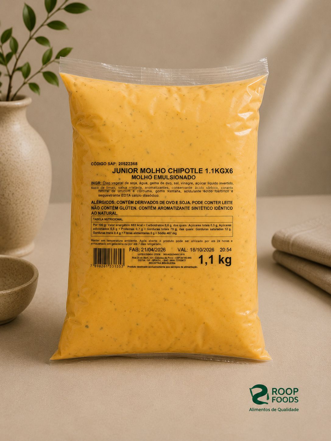 Molho Chipotle 1,1kg Junior