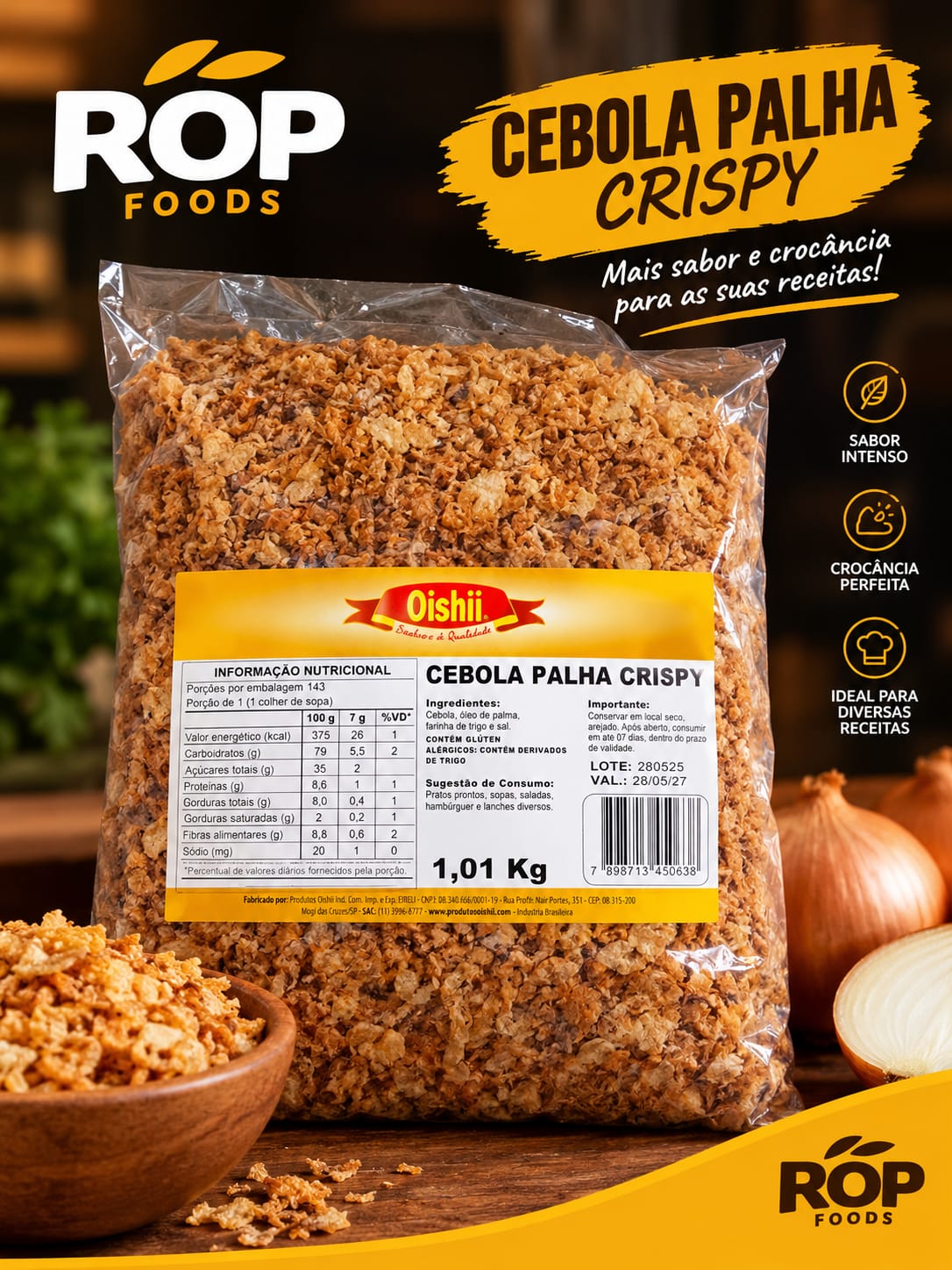Cebola Crispy 1kg